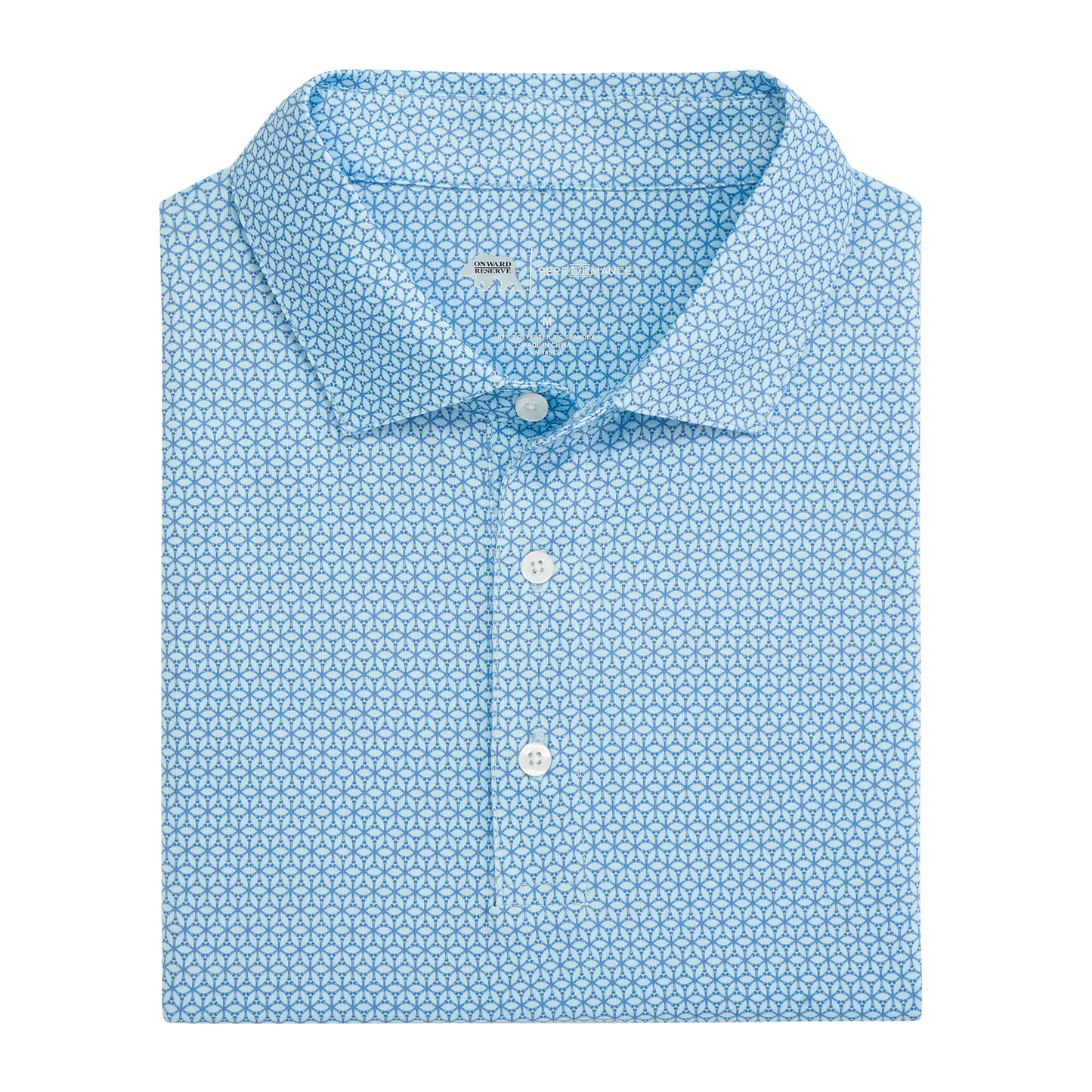 Out of Office  Printed Performance Polo