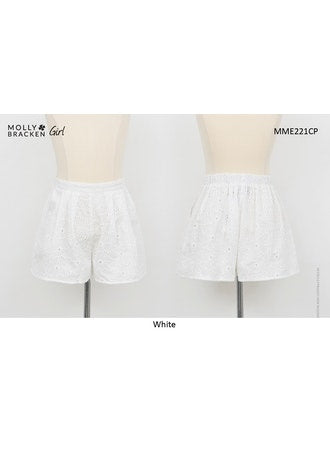 Girls Eyelet Short