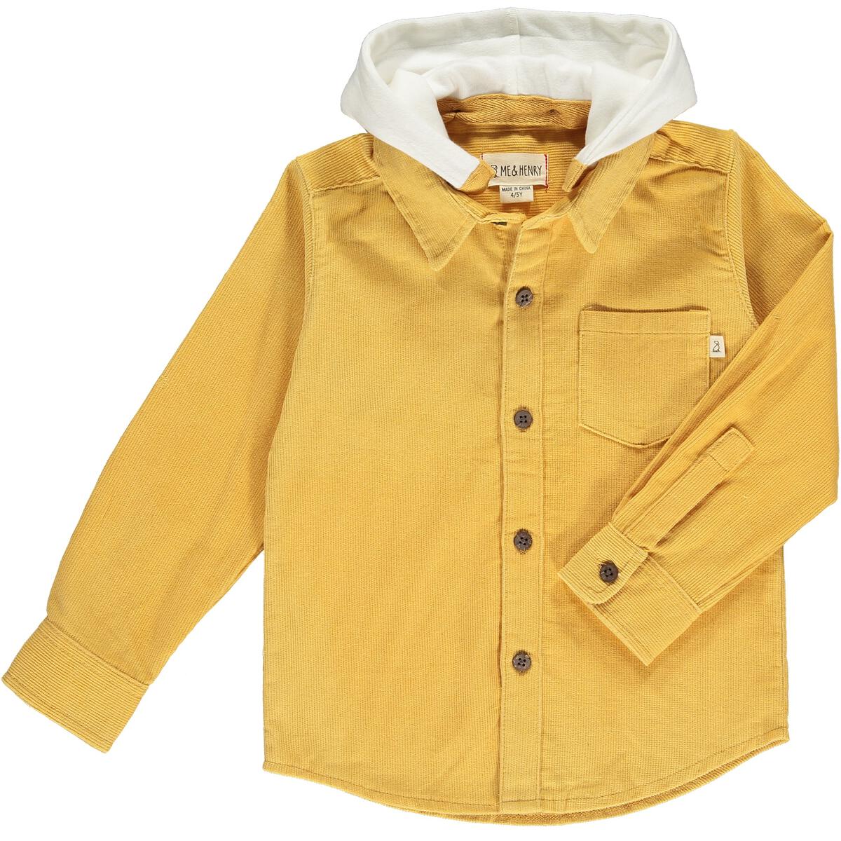 Erin Hooded Corduroy Shirt