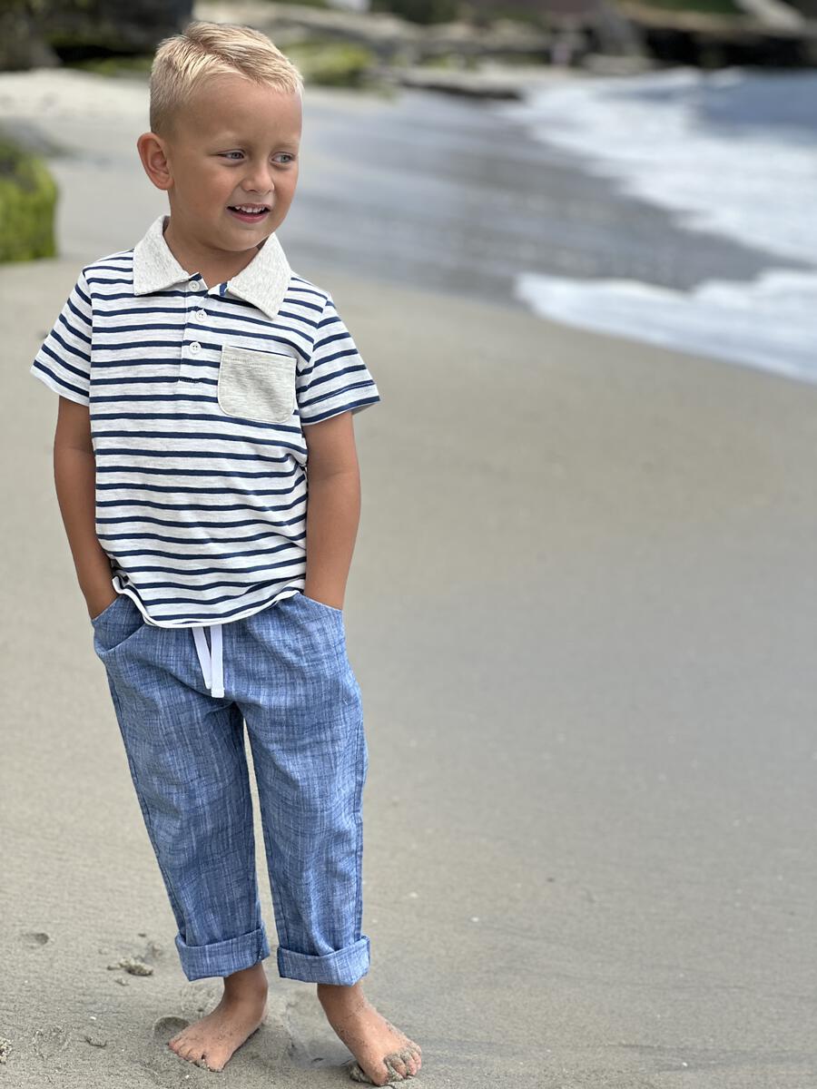 Anchor Navy/White Polo