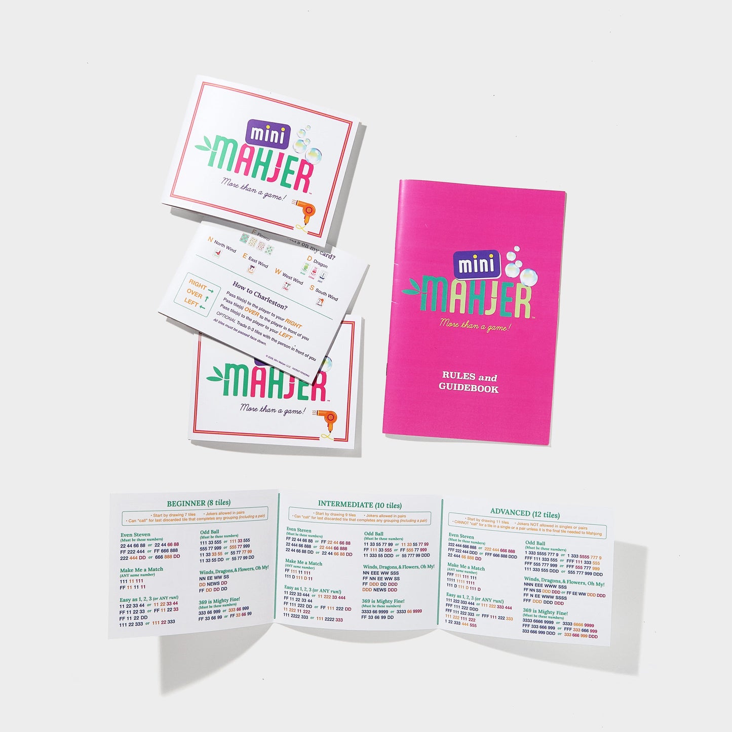 Mini Mahjer Complete Set - Bubbles & Bows