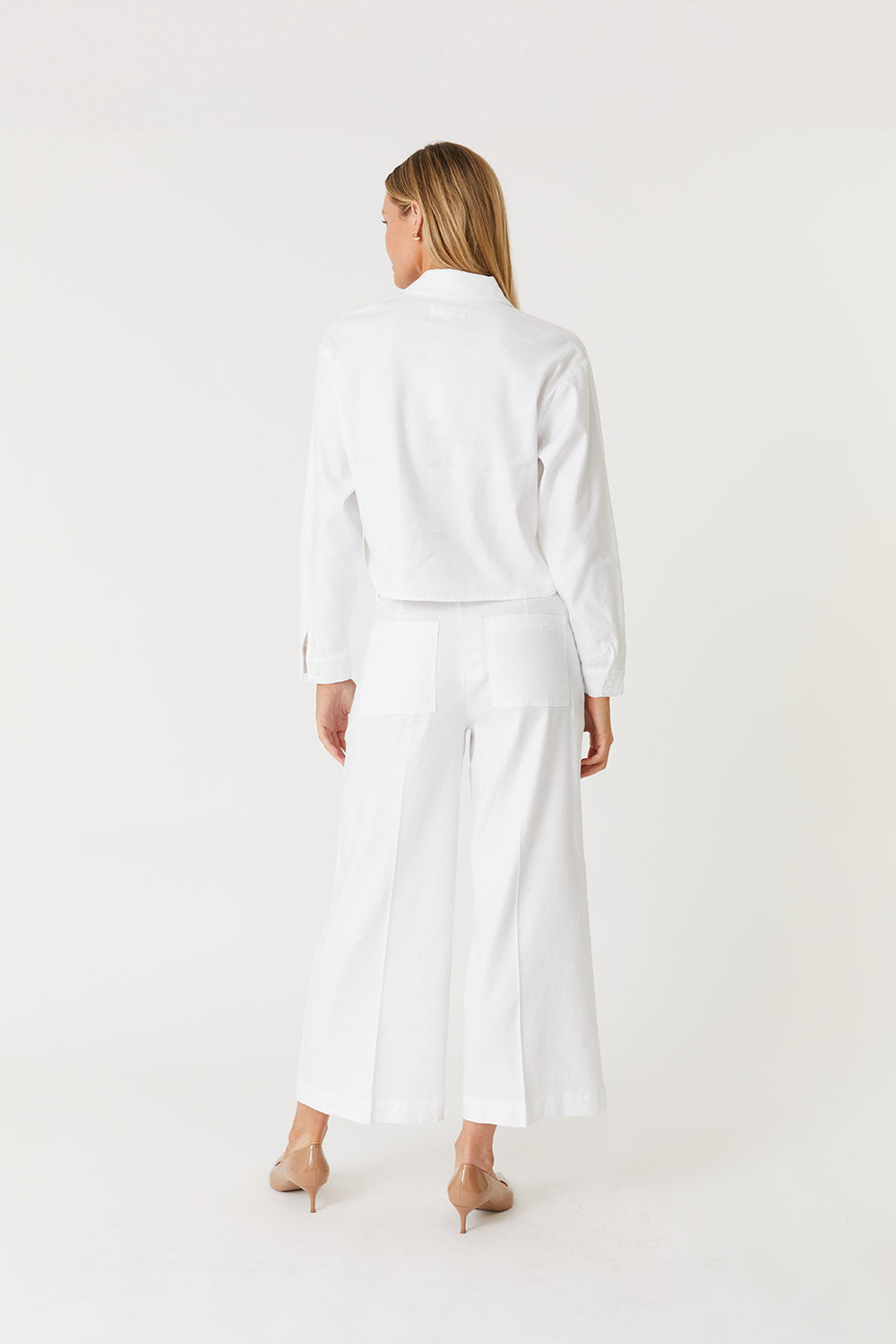 Sophia Wide Leg Pants - White