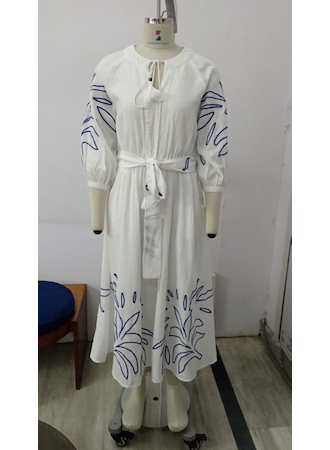 White Eliza Midi Dress