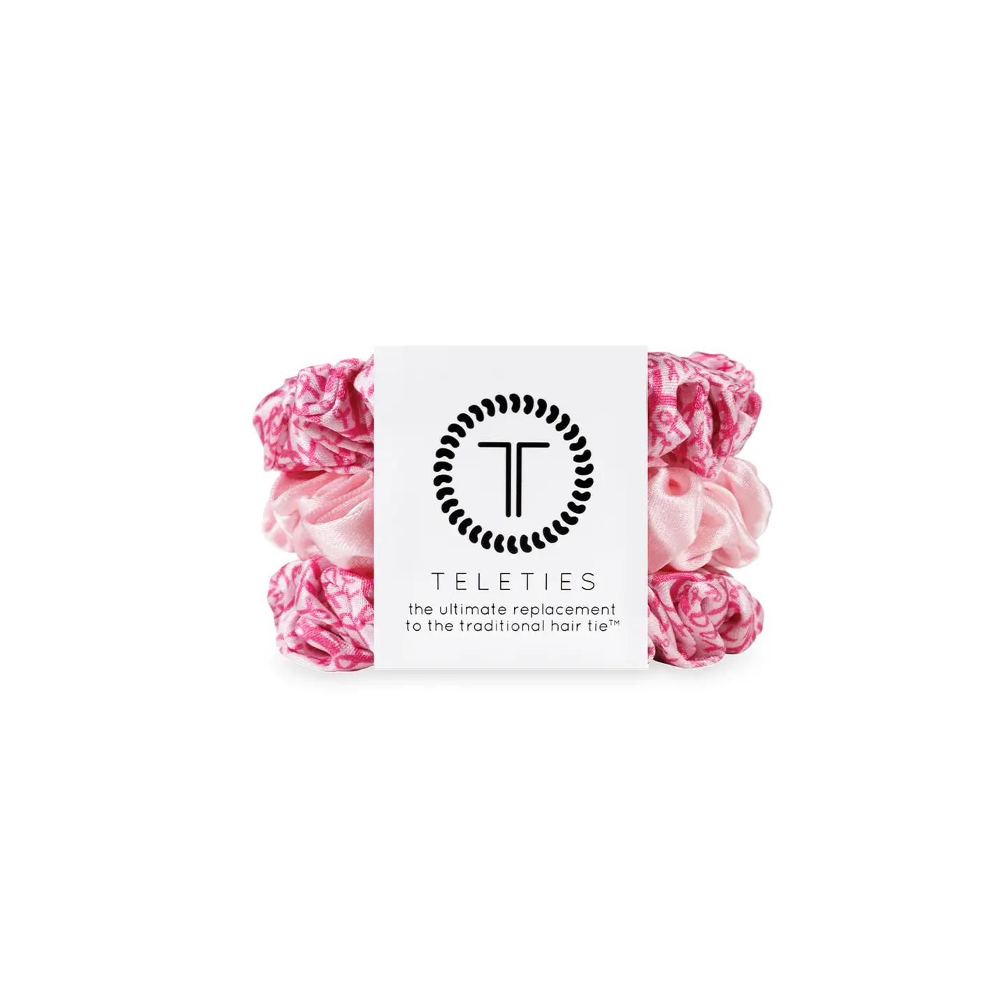 Silk Hair Scrunchies | Small | Pink Ribbon Power