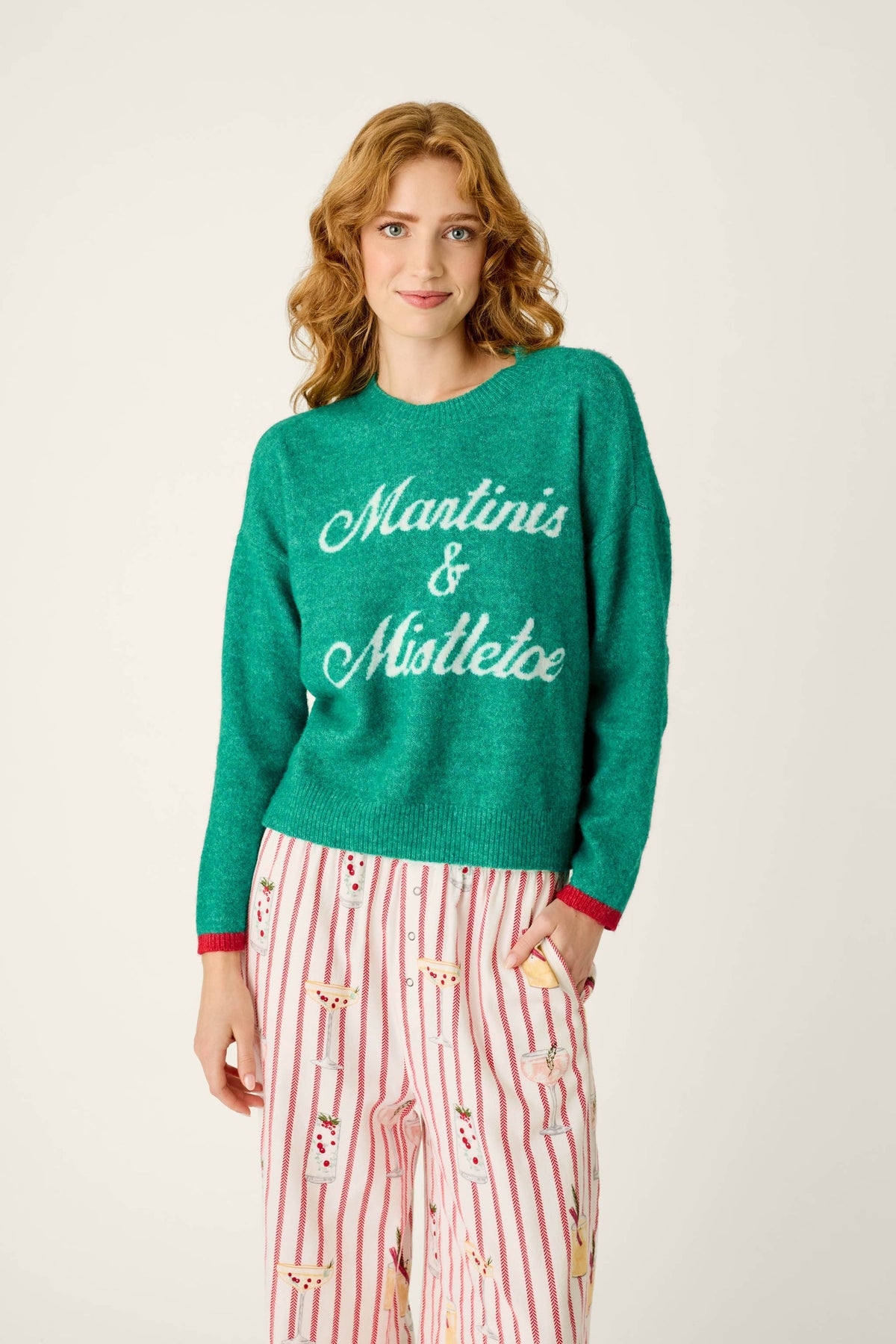 Martinis & Mistletoe Sweater