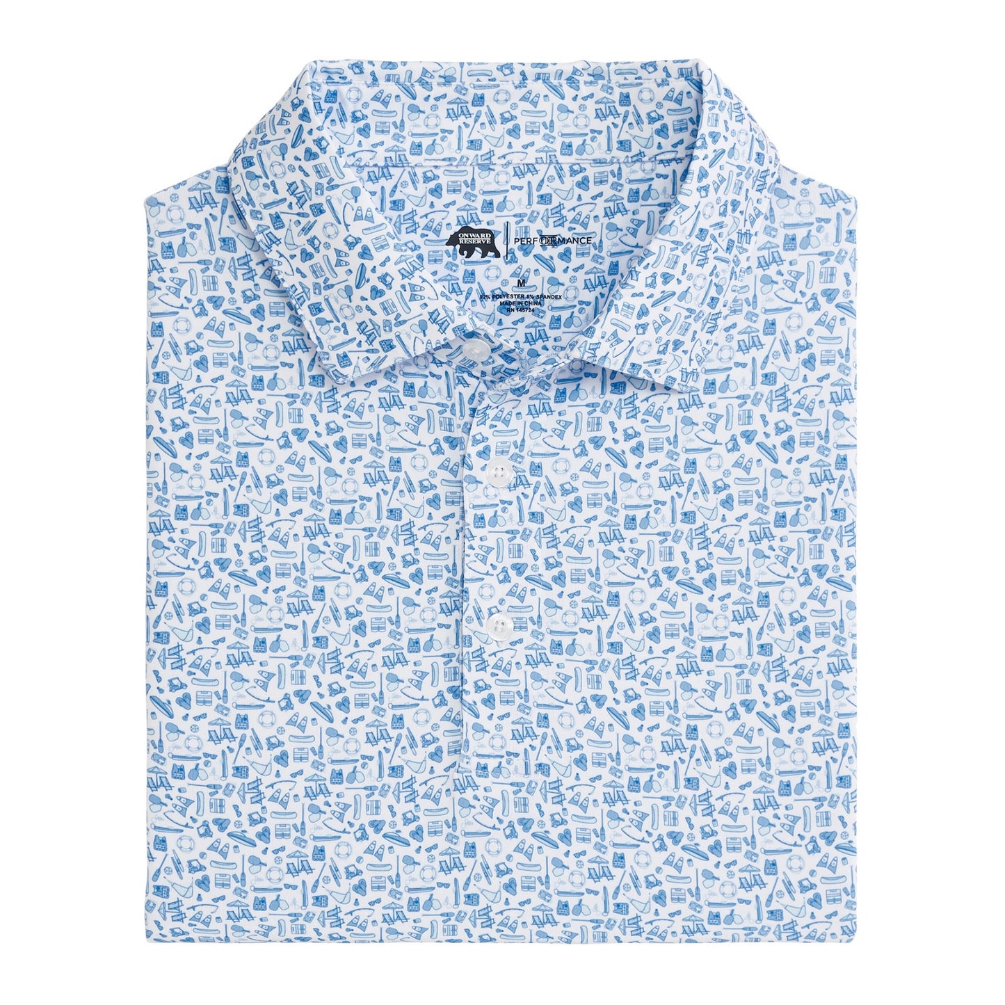 Leisure Printed Performance Polo