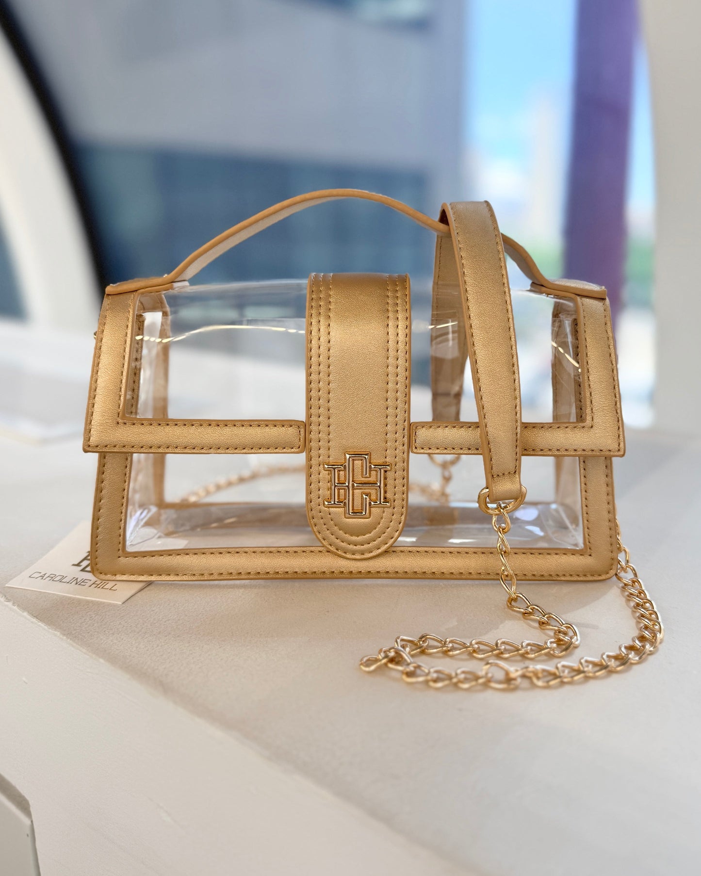 Grace Clear Bag - Gold