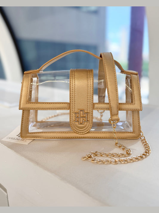 Grace Clear Bag - Gold