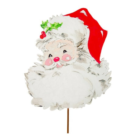 Santa Yard Stake - Red