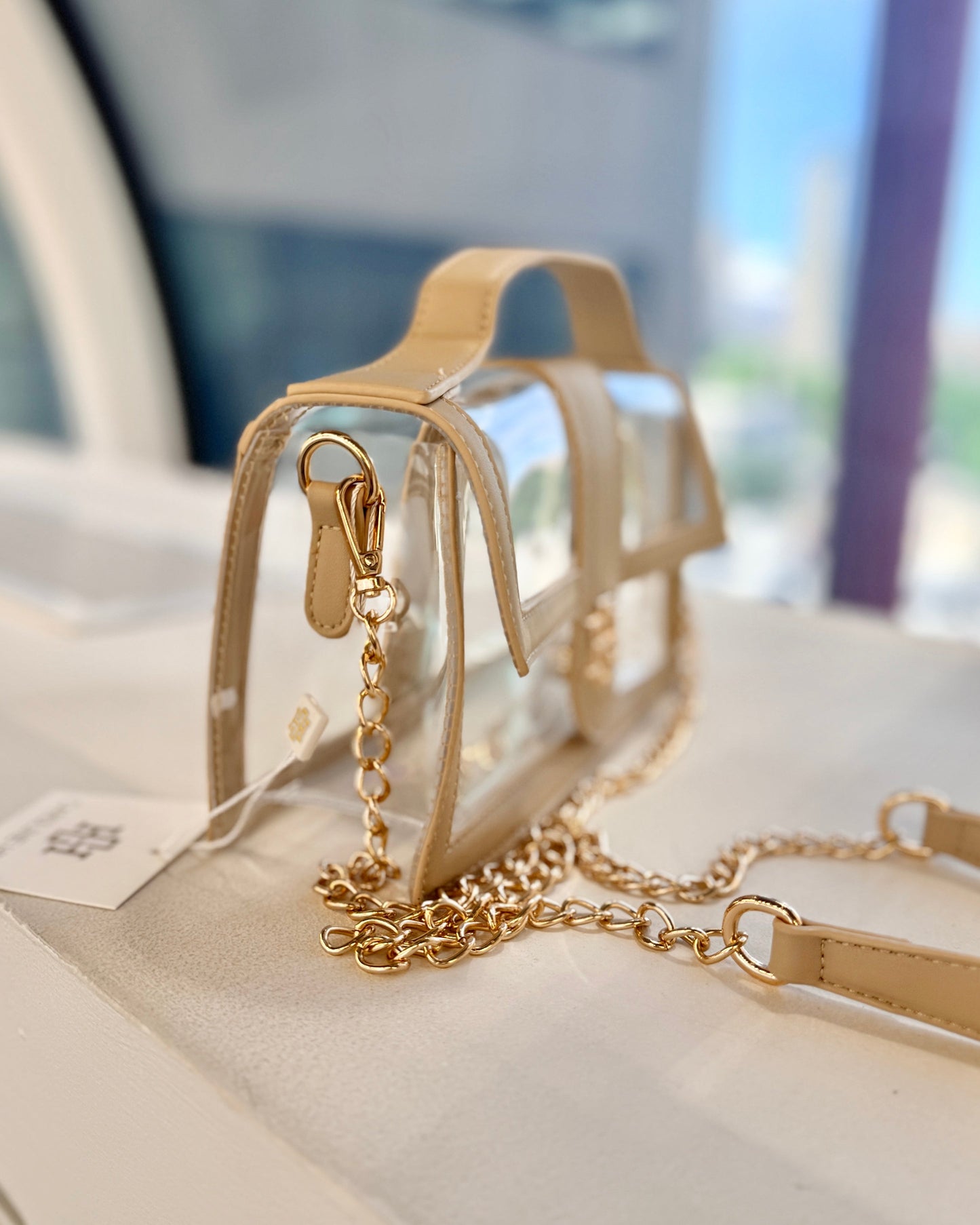 Grace Clear Bag - Nude