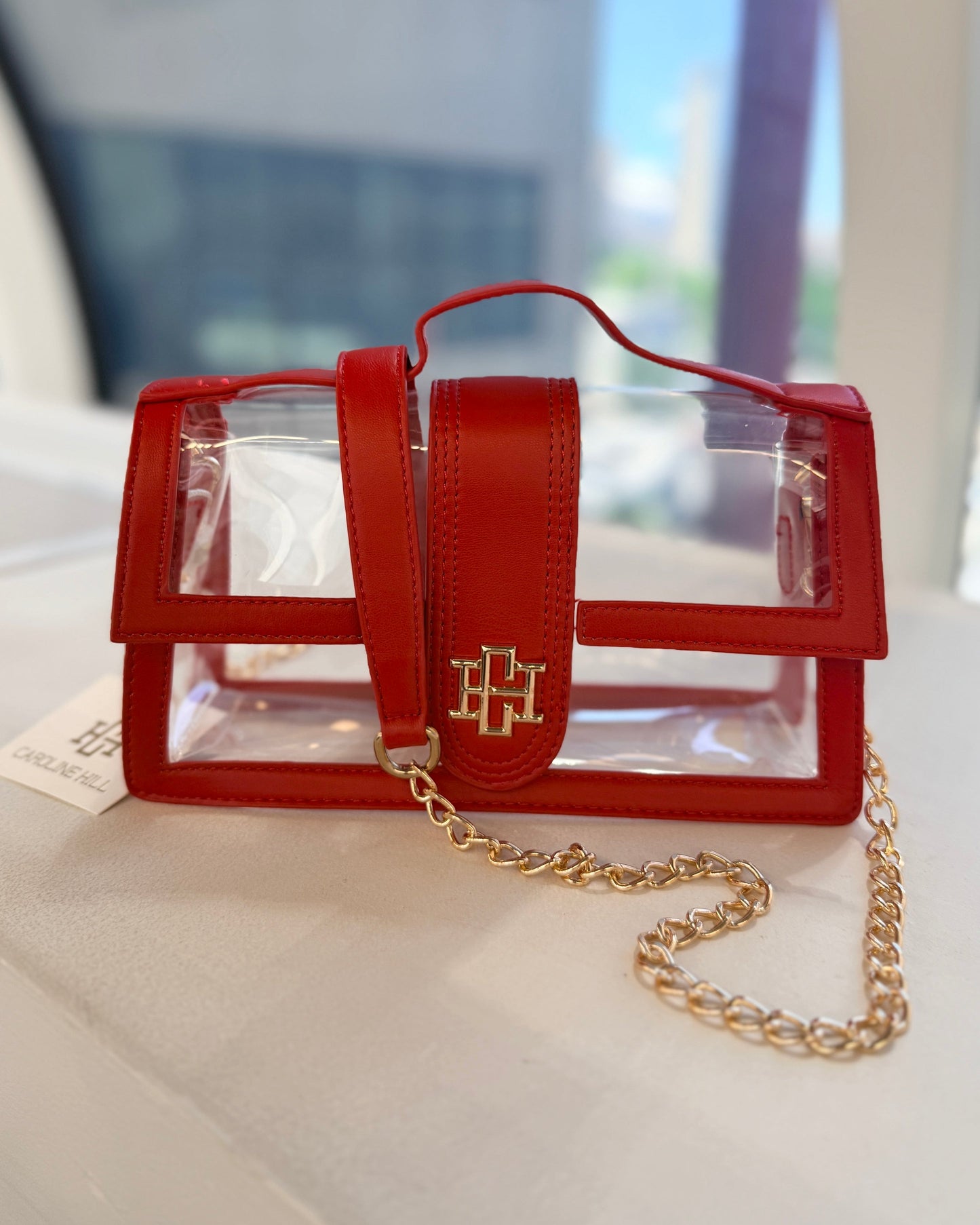 Grace Clear Bag - Red