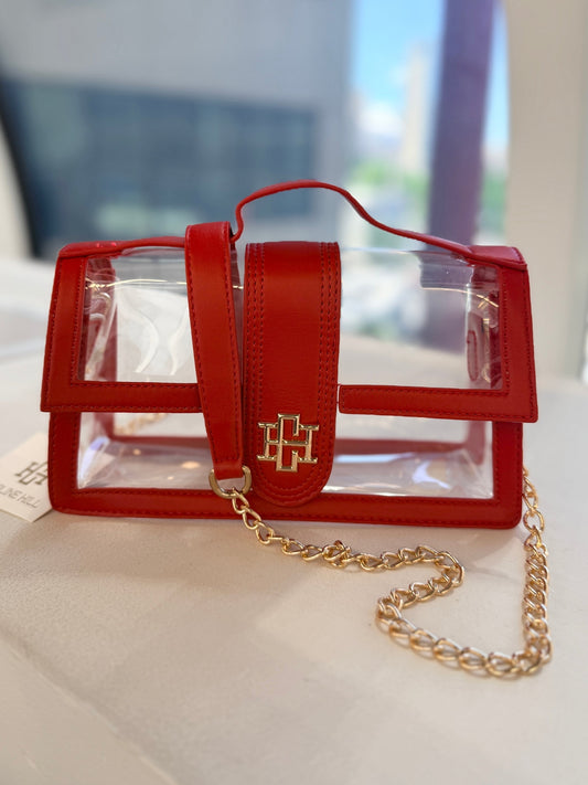 Grace Clear Bag - Red