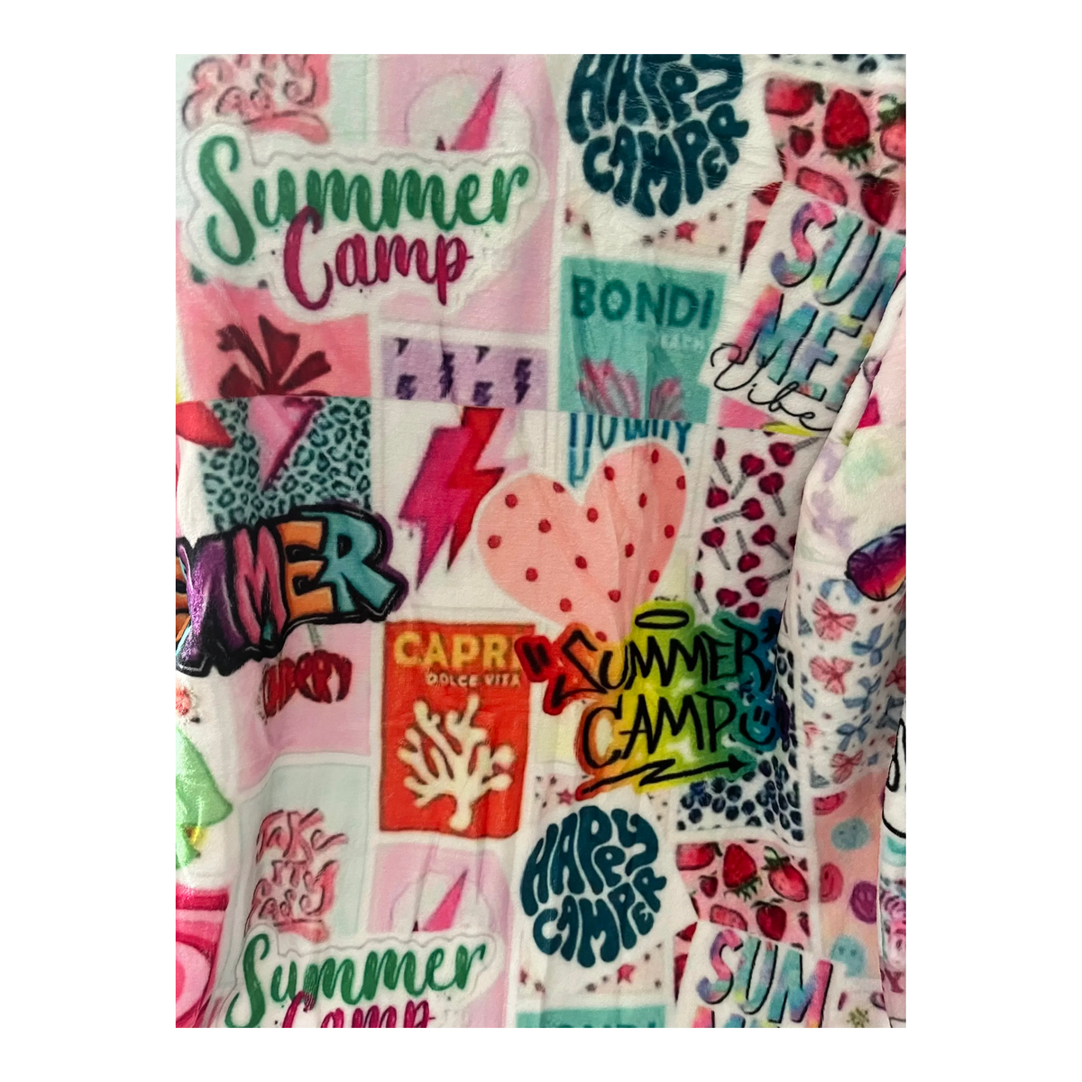 Summer Camp Print Blanket