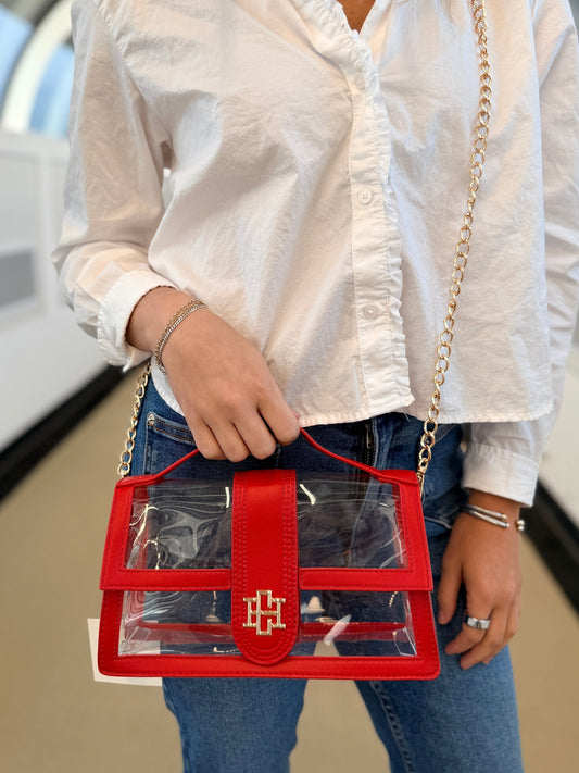 Grace Clear Bag - Red