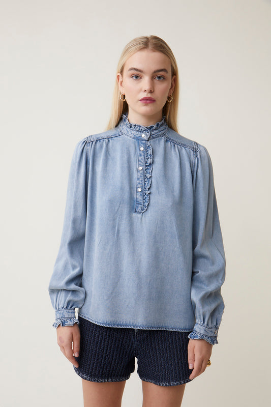 Laura Blue Jeans Blouse