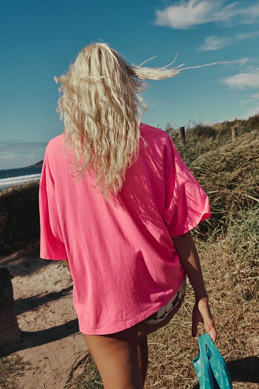 Tackle Tee - Hot Pink