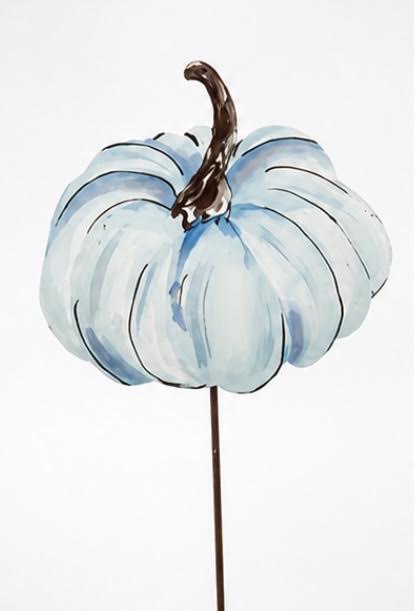 Blue Pumpkin Yard Stake