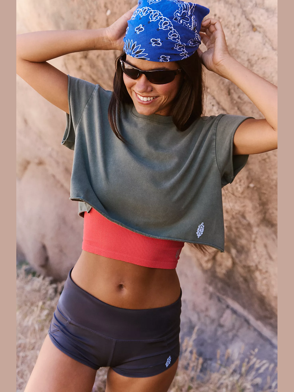Hot Shot Cropped Tee - Ivy