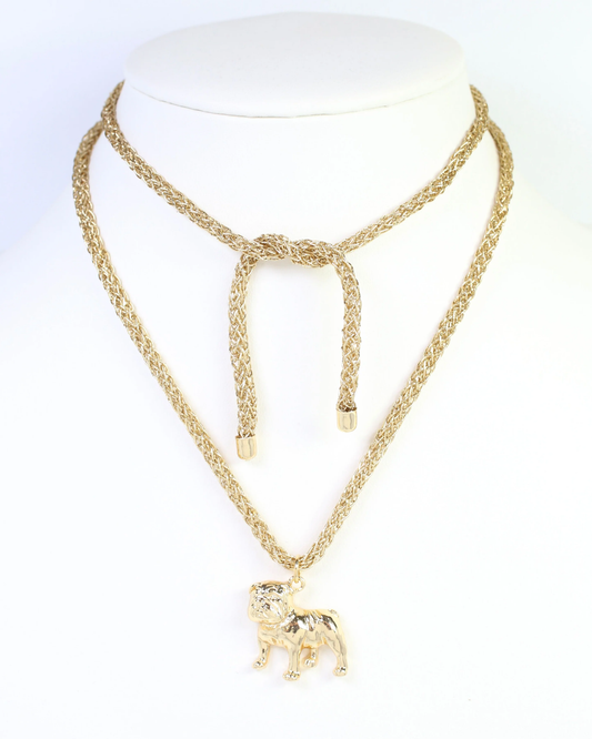 Corrie Cord Necklace - Standing Dog