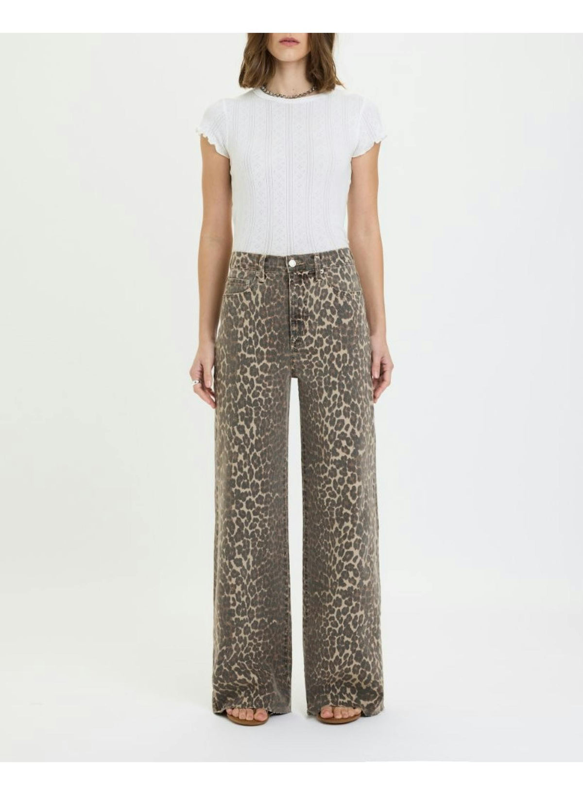Far Out Wide Leg Jeans - Cool Cat