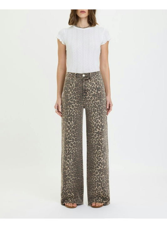 Far Out Wide Leg Jeans - Cool Cat