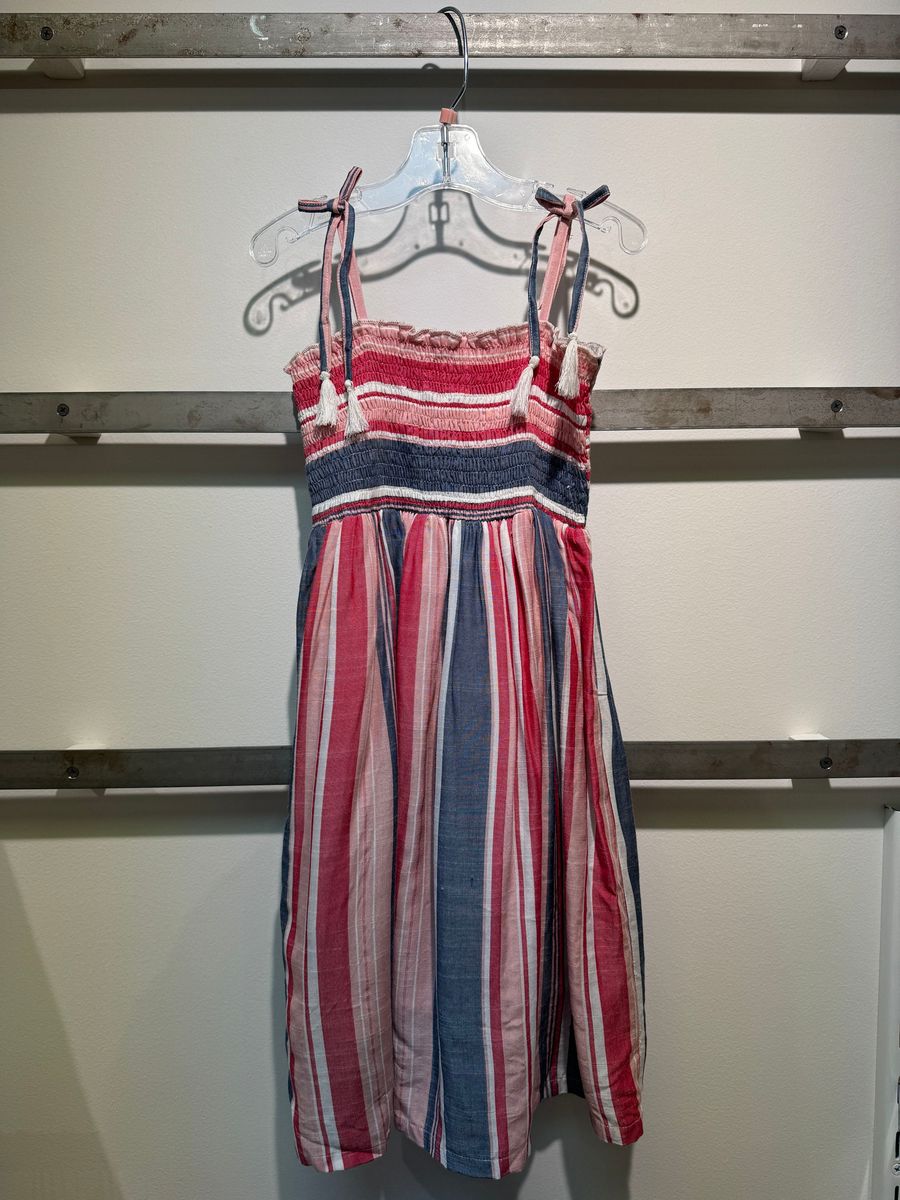 Shirred Strappy Dress