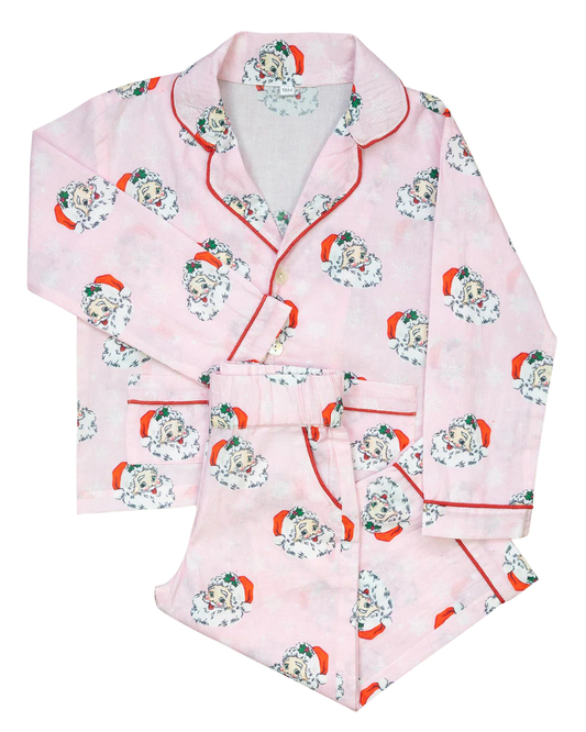 Pink Vintage Santa Pajamas