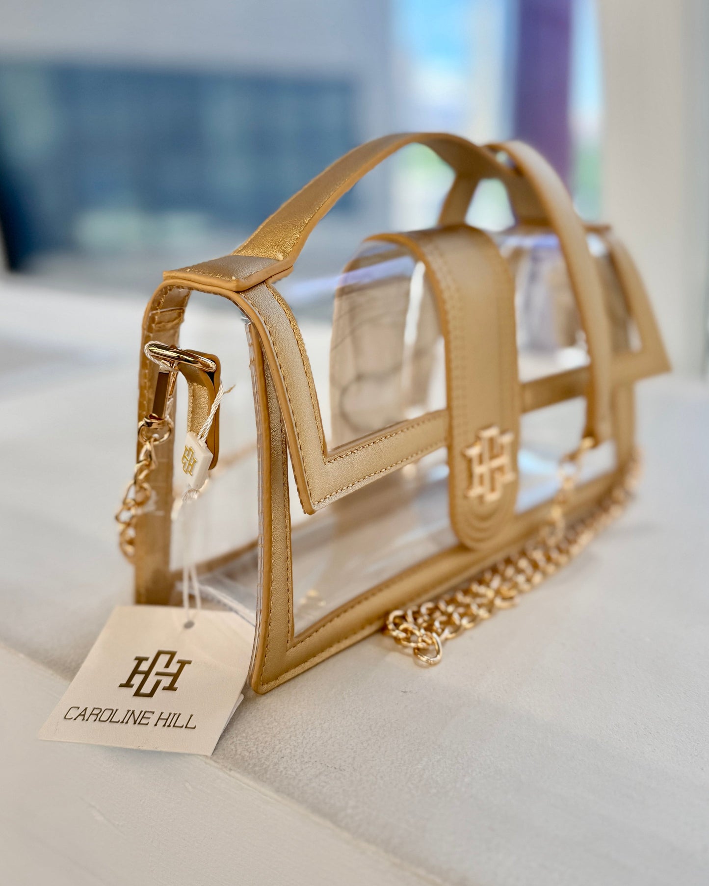 Grace Clear Bag - Gold