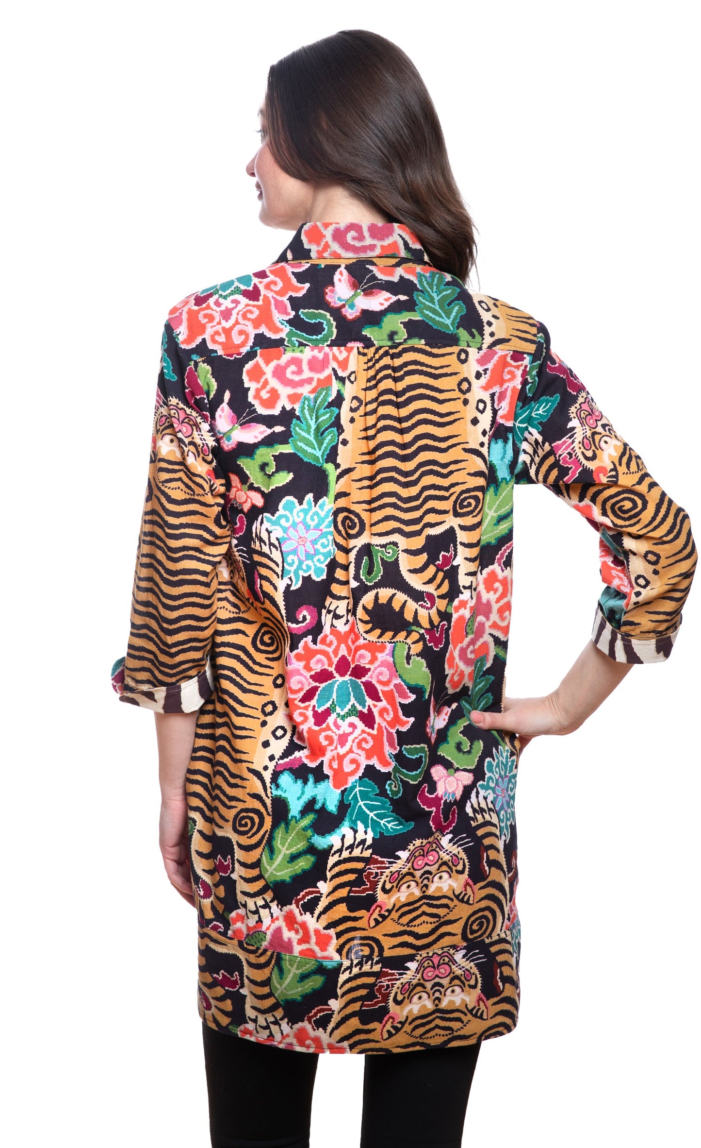 Vail Tunic - Tiger Rug Print