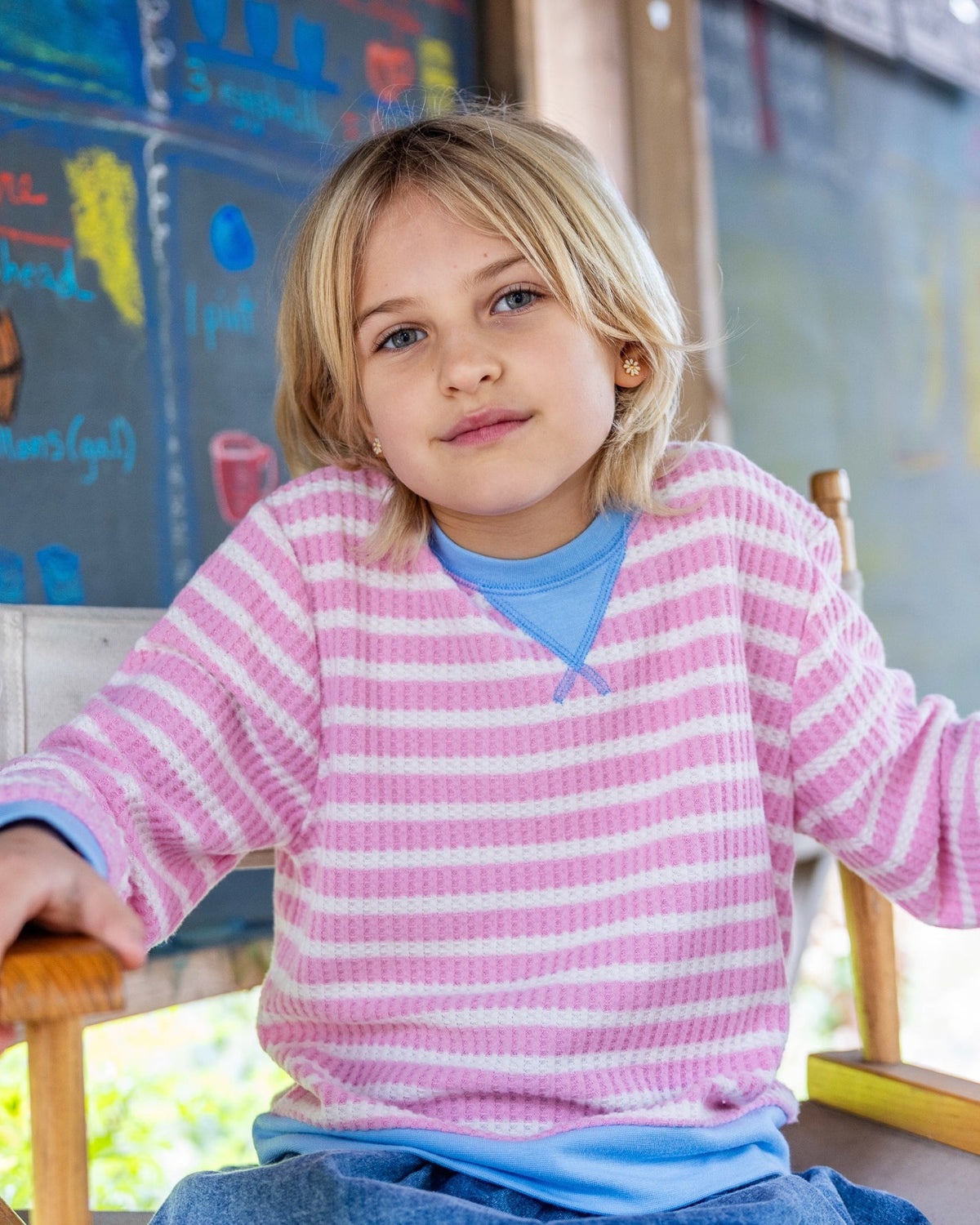 Scout Stripe Top - Pink Gloss