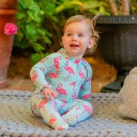 Bamboo Ruffle Footie Pajamas