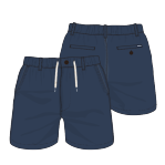 Avenues Everywhere Short 6" - Navy