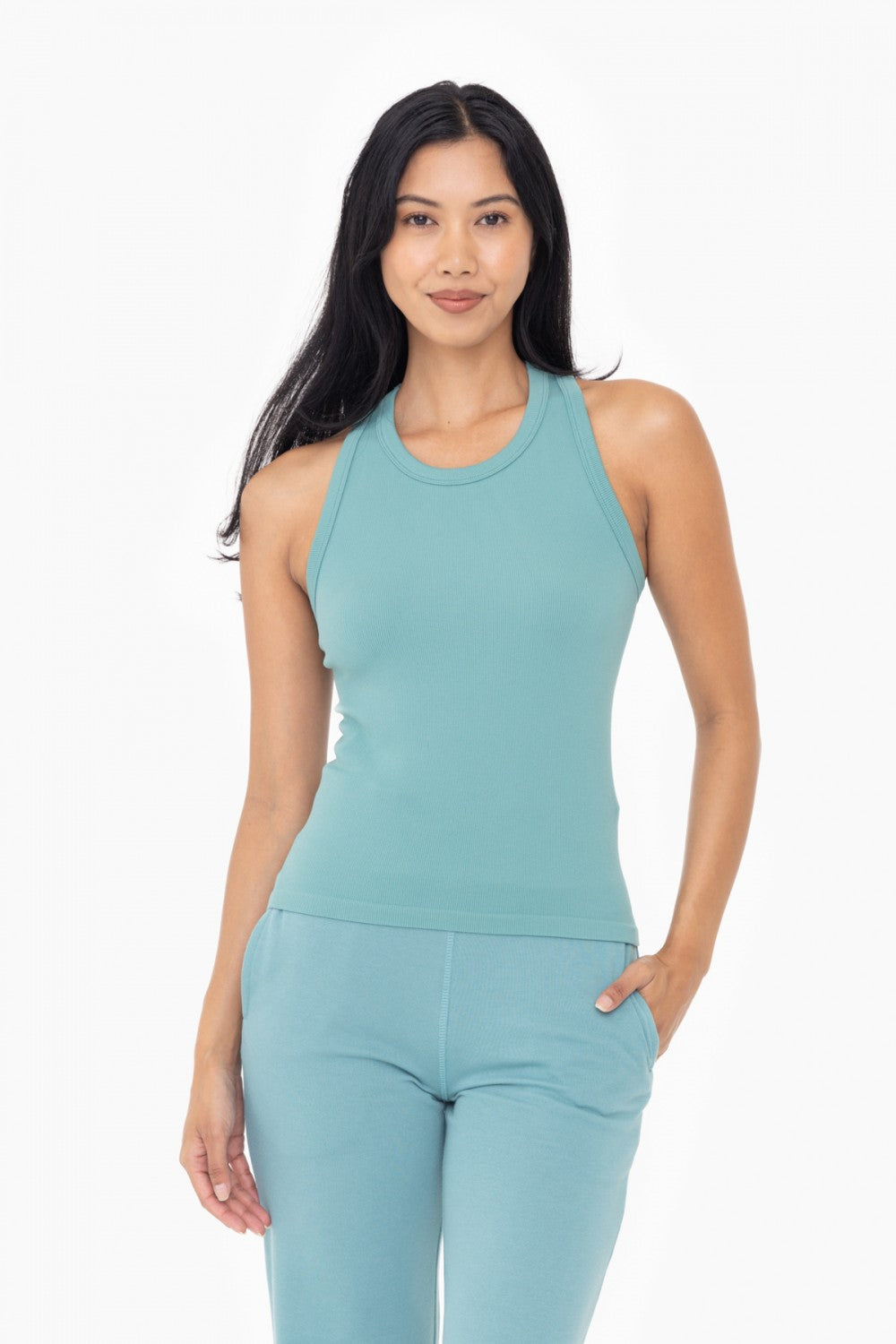 Seamless Ribbed Racerback Tank