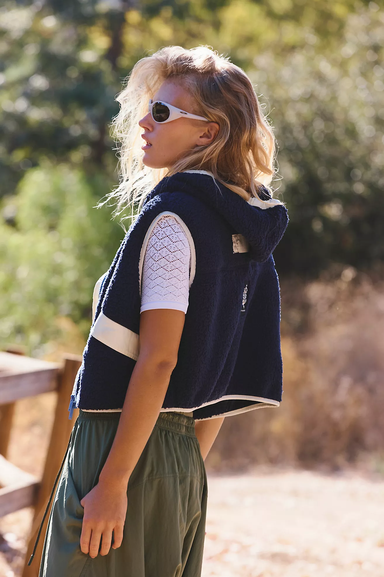 Sky High Fleece Vest - Navy / Moonglow