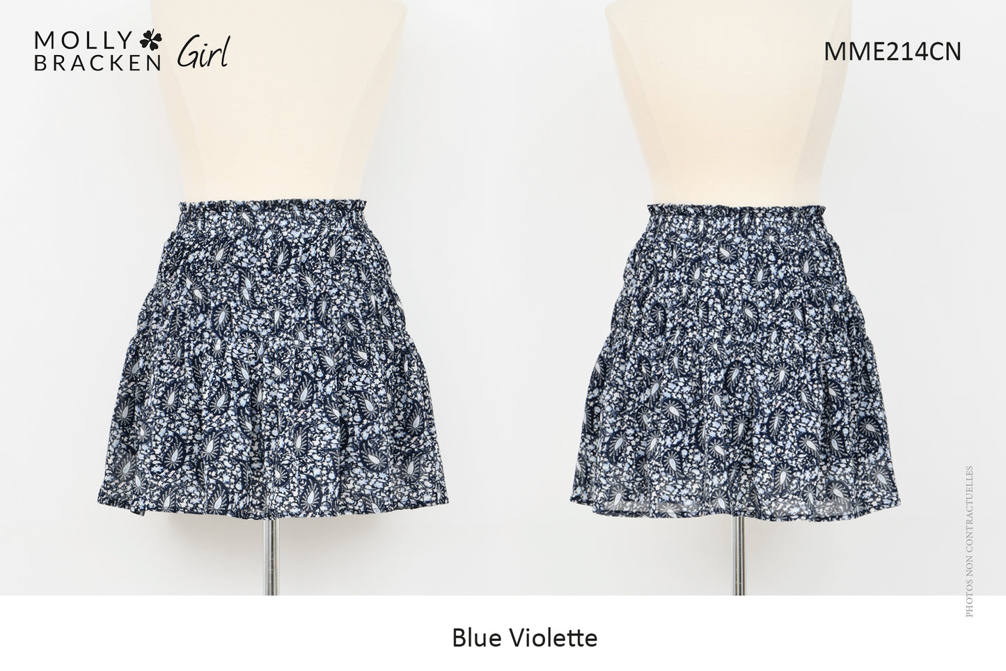 Blue Violette Flounce Skirt