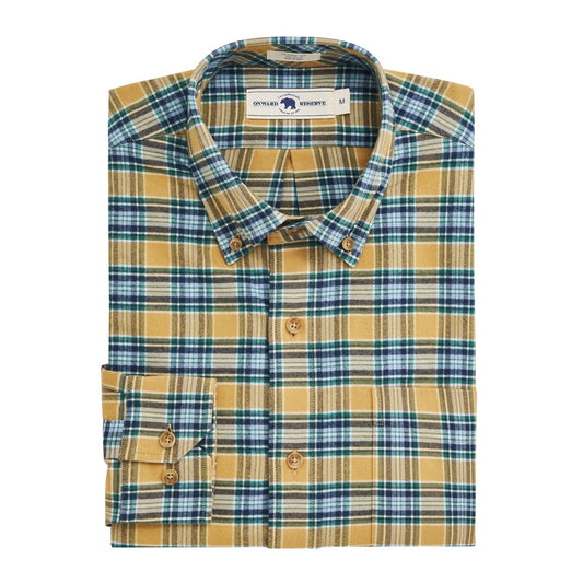 Mustard Moorlands Featherweight Flannel Shirt – Stay Cozy