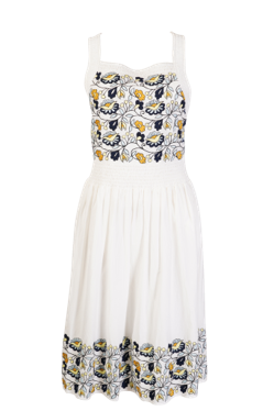 Jacie White Embroidered Dress