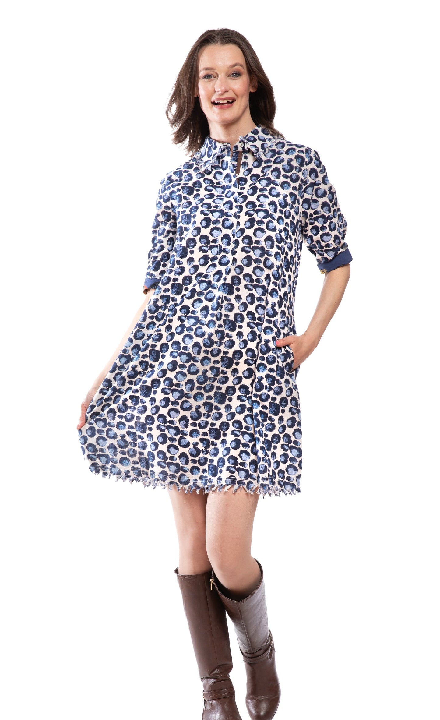 Chatham Blue Bubble Dress