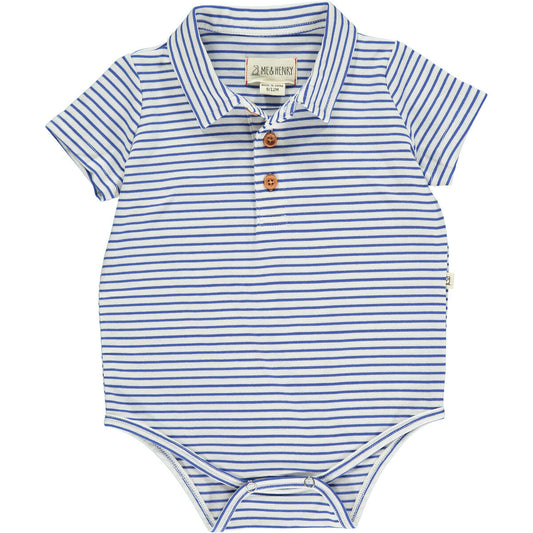 Jetty Royal and White Polo Onesie
