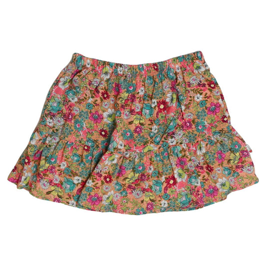 Short Ruffle Floral Skirt