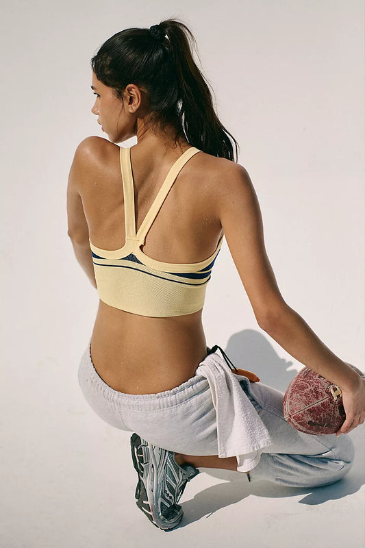 All Clear Striped Cami - Sunlit Yellow / Navy