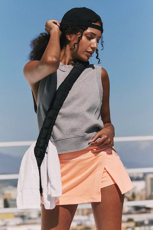 Hot Shot Mini Skort -Pastel Peach