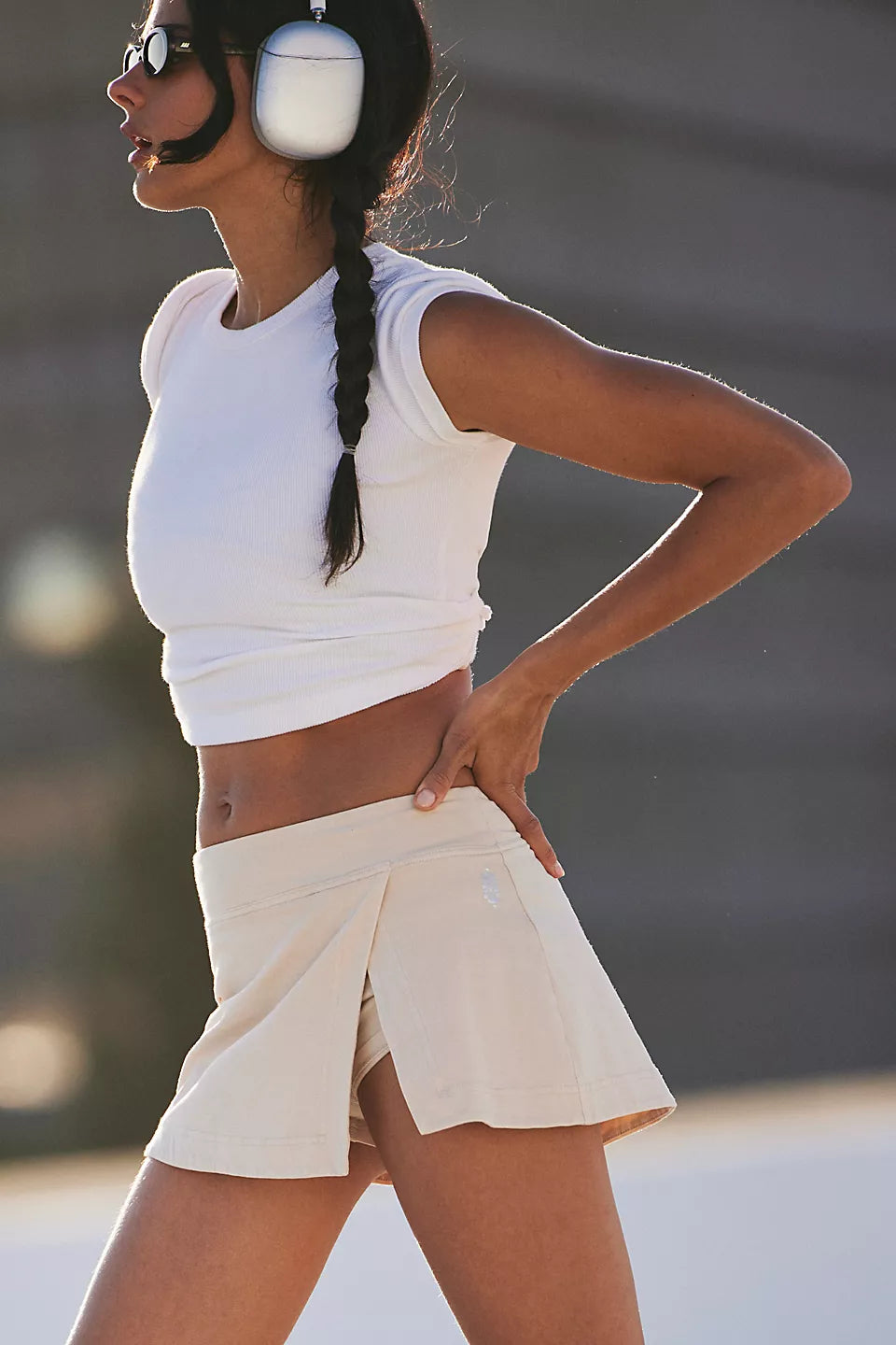 Hot Shot Mini Skort - Cappuccino