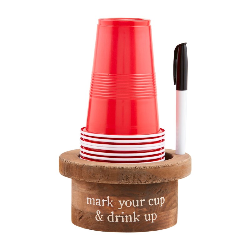 3" Disposable Cup and Marker Set by Mud Pie