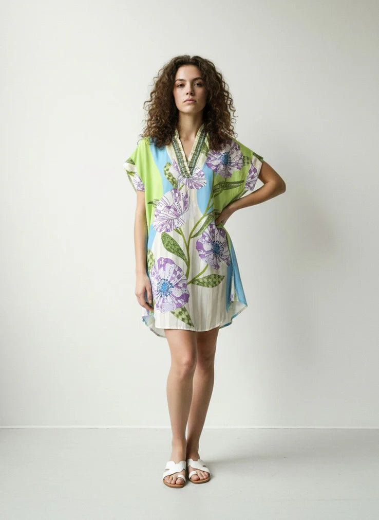 Alana Dress - Lavender Blooms