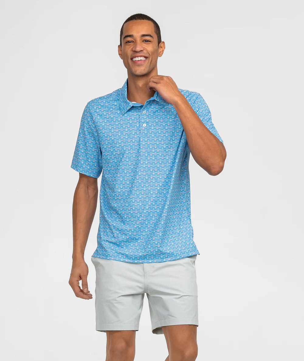 Net Gains Printed Polo
