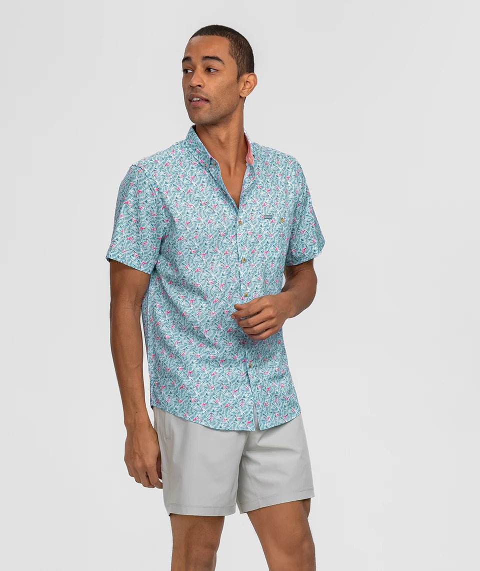 Lets Flamingle Baja Shirt SS