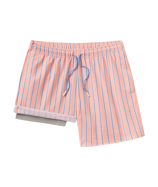 Boardwalk Seersucker Swim Shorts