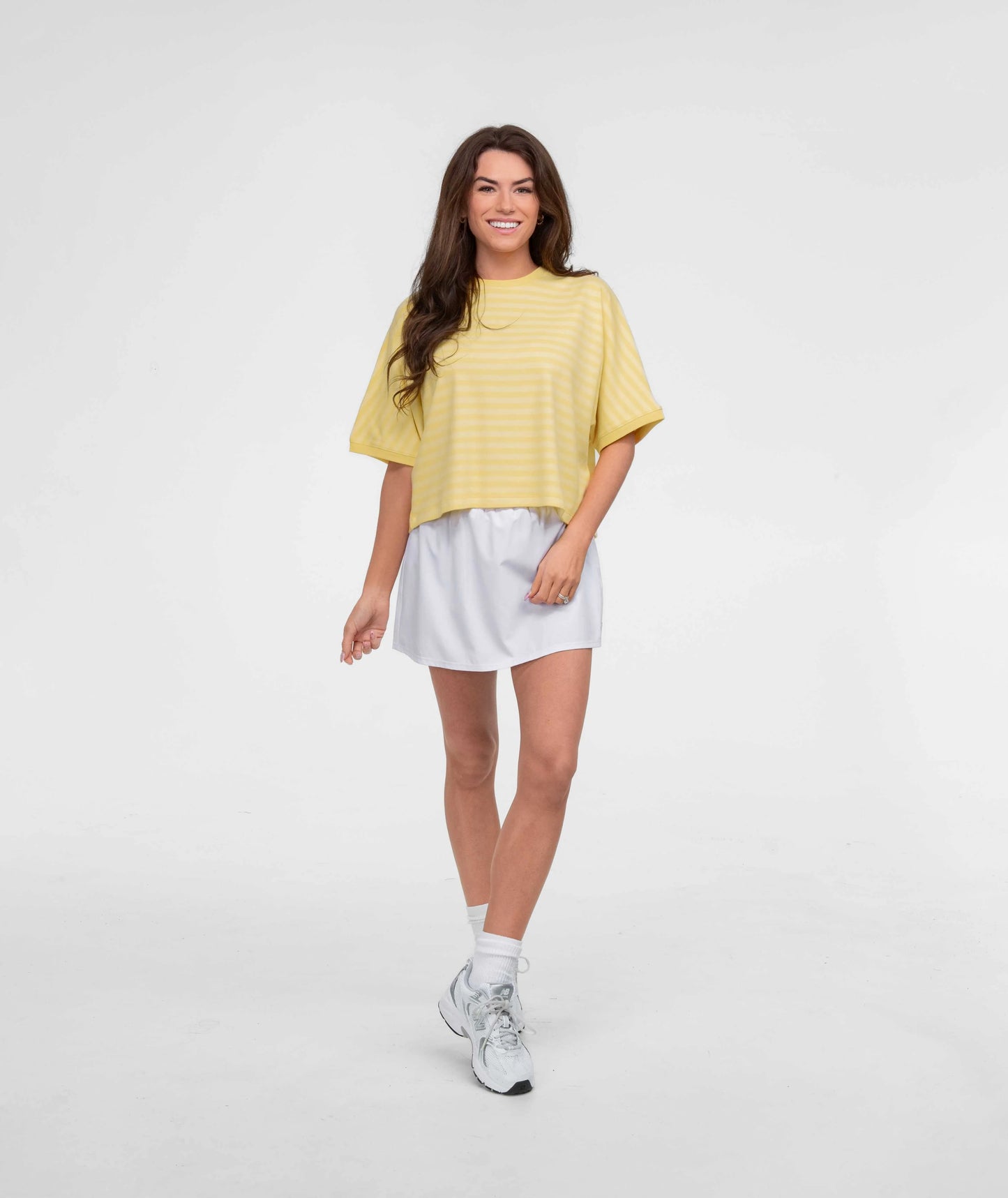 On The Line SS Top - Lemon Drop