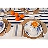 Navy Classic Stripe Table Runner